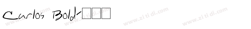 Carlos Bold字体转换